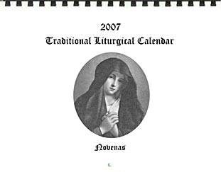 2007 Traditional Liturgical Calendar