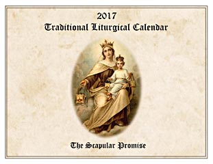 2017 Traditional Liturgical Calendar