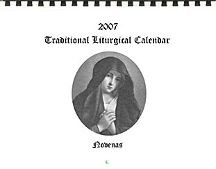 2007 Traditional Liturgical Calendar