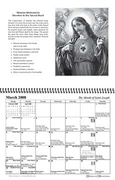 calendar 2008: March sread Canadian version