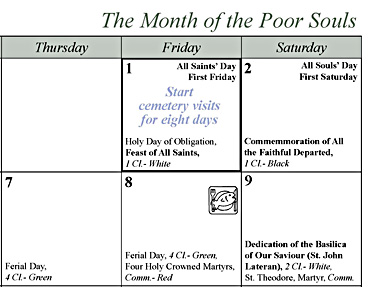 calendar: November close-up